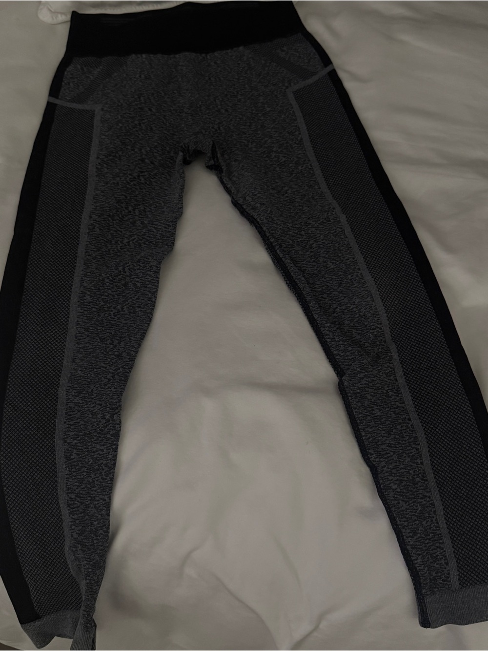 Seamless High-Waist Active Leggings - Dark Gray